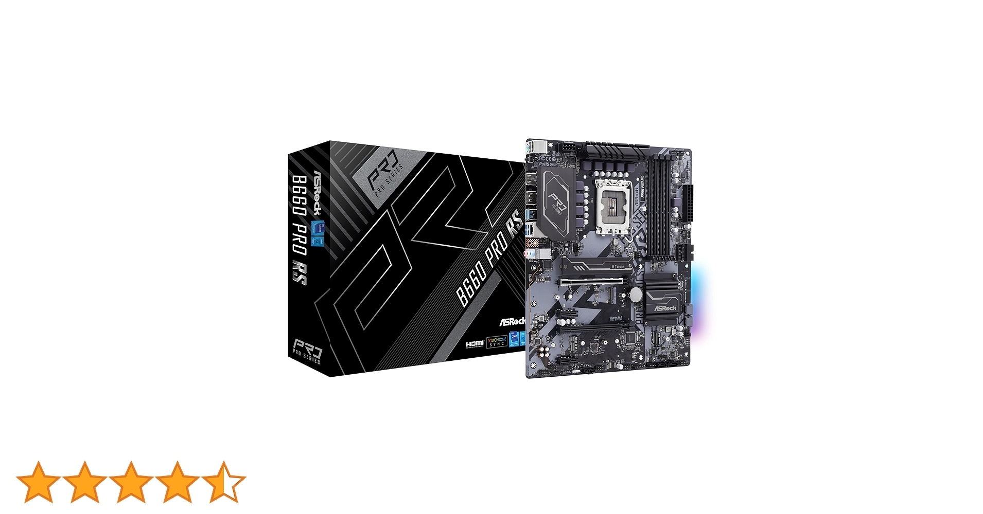 ASRock B660M ATX Motherboard B660 Pro RS Intel B660 Series